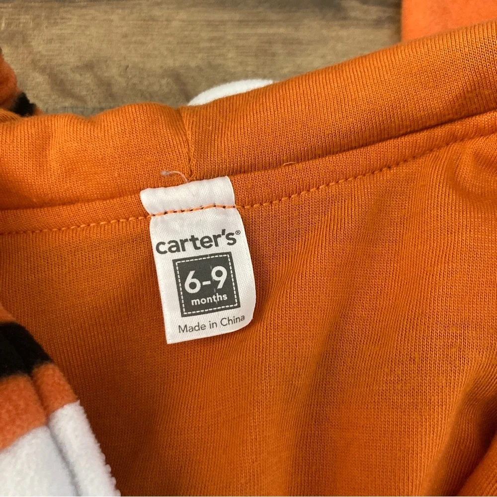 Carter's Orange and Black Tiger Plush Baby Costume - Picture 2 of 3